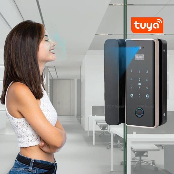 Buy cheap Digital Automatic Face Recognition Door Lock Tuya Fingerprint Password IC Card Access from wholesalers