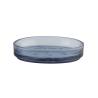 Buy cheap Sustainable Blue Glass Bathroom Accessories Vertical Stripe Glass Toothbrush Holder With Smaller Base from wholesalers