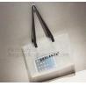 Buy cheap Semi-clear Tote Bags Stripe PVC Shoulder Bag with Pouch, PVC PU Trendy Handbag Shoulder Bag Beach Bag, PVC shoulder bag from wholesalers