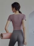 New Design Big Neck Short Sleeve Big Neck Crop Top T Shirts
