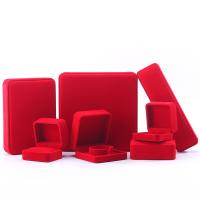Buy cheap China Manufacturing wholesale Luxury velvet red Jewellery packaging Box jewelry product