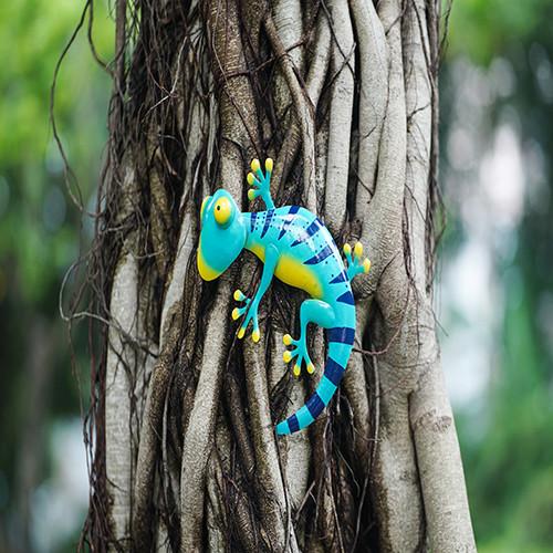 Buy cheap Unique Outdoor Metal Gecko Yard Art Decoration Easy Installation from wholesalers