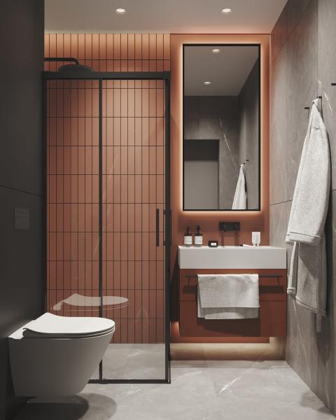 Modern Style Storage Cabinet Bathroom Wall Mounted Wooden Support for Custom