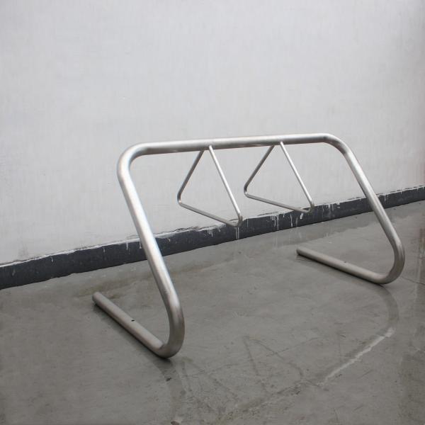 Buy cheap 316 Stainless Steel Bike Rack Dia60*3 Steel Tube Frame Dia20 Round Steel Bar Racks 2 Triangles from wholesalers