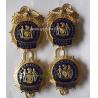 Buy cheap Customized Gold Plated Metal Badge Metal Police Badge/Bodyguard Badge from wholesalers