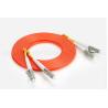 Buy cheap Duplex LC Fiber Optic Patch Cord Multimode Mode Orange Color OM1 OM2 from wholesalers