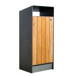 SGS Certificate Urban 35L Outdoor Wooden Trash Can