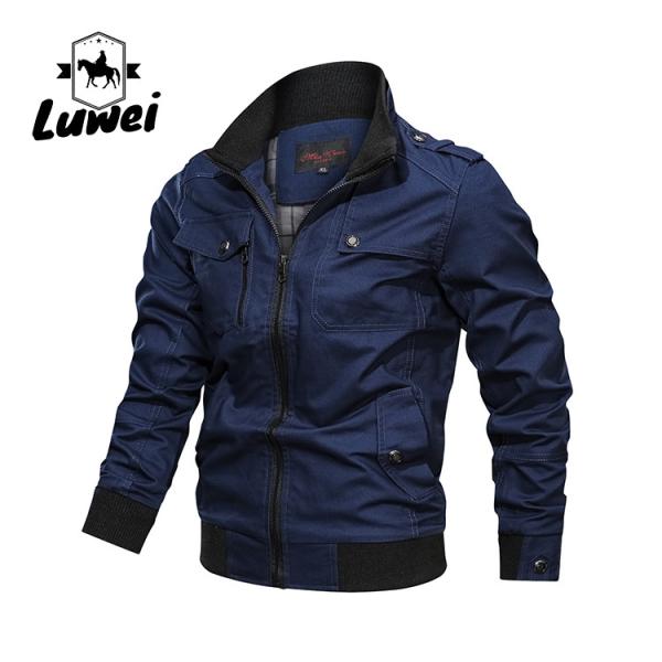 Windcheater Giacca Cotton Thin Fall Top Abrigos Hombre Utility Long Sleeve