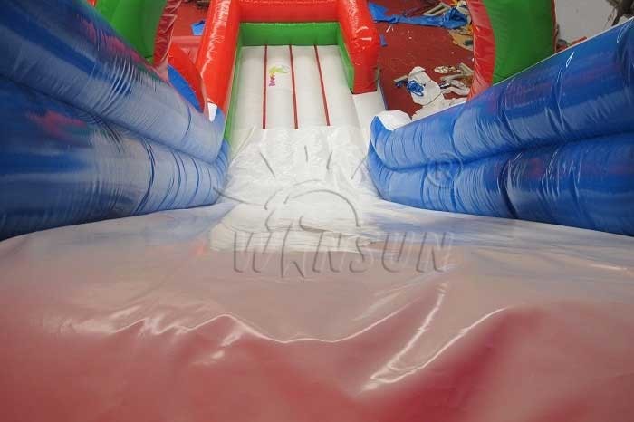 Double Lane Large Inflatable Slide Customized Size For Adults / Children