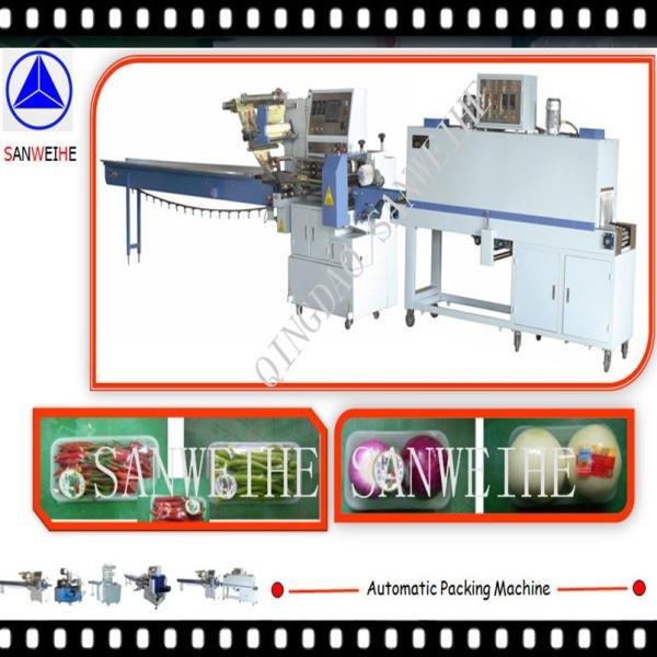 Buy cheap Trayed Vegetable Packing Machine SWD 2500 Heat Shrink Wrapping Machine from wholesalers