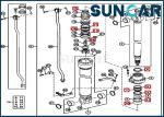250GLC JOHN DEERE FYA00006592 Bucket Sealing Kit Excavator Hydraulic Cylinder
