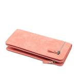Orange Color Multi Card Organizer , PU Leather Clutch Wallets For Women