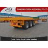 Buy cheap 12.5 Meters 3 Axle 40 Ft Flatbed Container Trailer from wholesalers