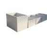 Buy cheap Outdoor large long square rectangle garden planters metal flower pot from wholesalers