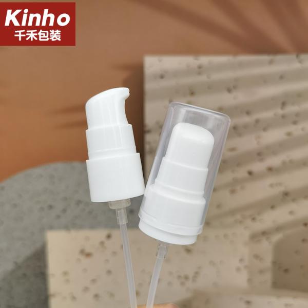 Full Cap Mono PP Cosmetic Treatment Pumps Plastic Cream Pump 18/410 20/410 24