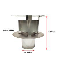 Buy cheap 2.04kg Vented Chimney Flue Rain Caps Cover For Pellet Stove, product