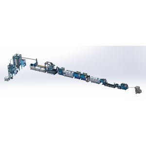 Buy cheap PET Polyester Strap Manufacturing Machine Electric Heating 120 - 800kg/h from wholesalers