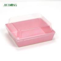 Buy cheap F Flute Biodegradable Paper Container 140mm Length For Fast Food Shop product