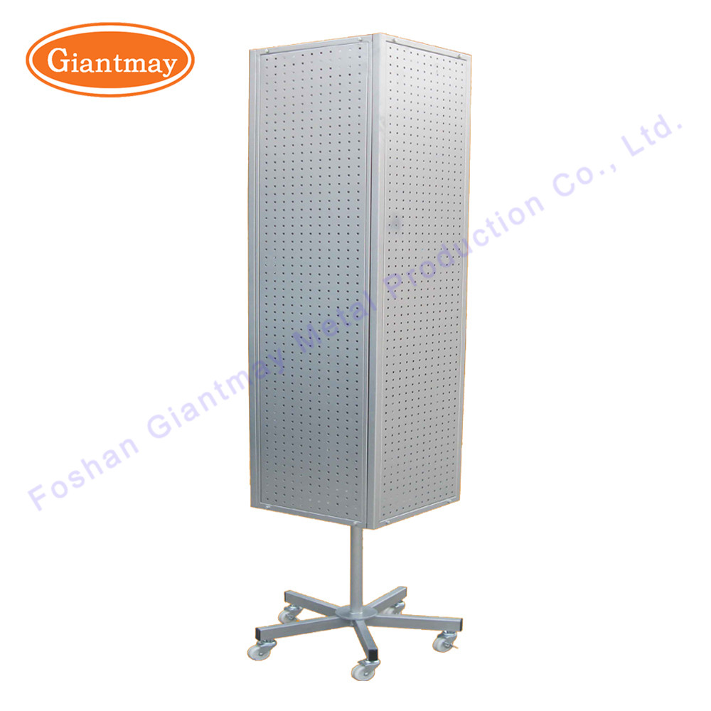 Retail Shop Product Pegboard Display Rotating Stand