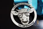 Deer Head Logo Metal Award Medals And Ribbons Nickel Plating 3D Mold Design