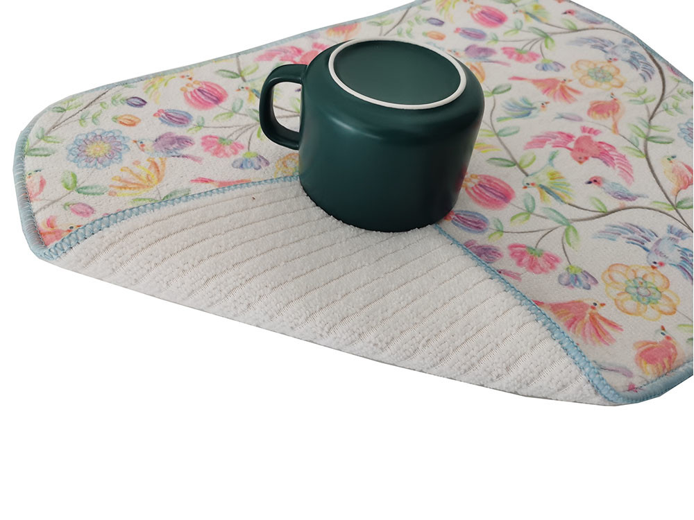 Reusable Washable Dish Drying Mat Microfiber Dish Drying Pad