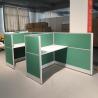 Buy cheap Customized Size Aluminum Mdf Office Workstation Furniture For 4 Person from wholesalers