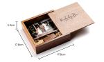 wooden USB box wooden baby photo box storage box