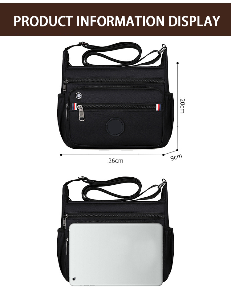 Sympathy Casual Men's Messenger Bags Shoulder Sling Bags High Capacity