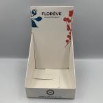 Customized Countertop Stands Cardboard Facial Mask Display Stand For Retail