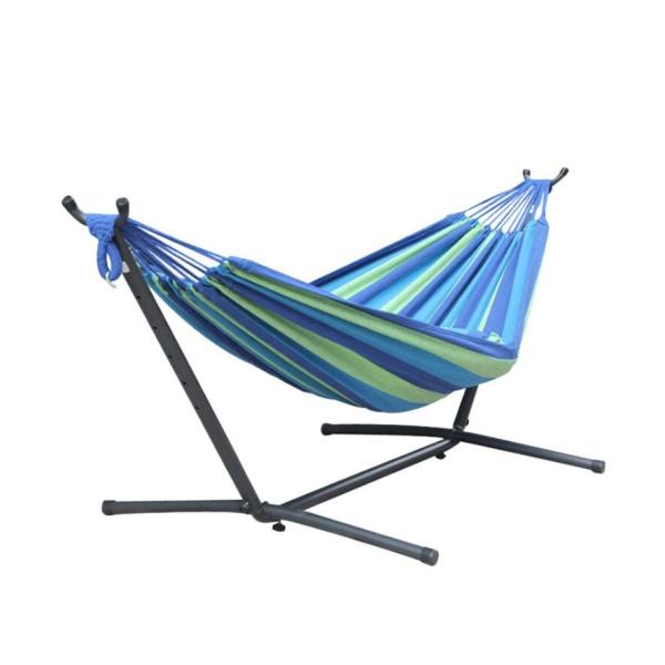 Buy cheap Blue Outdoor Single Stand Hammock , Cotton Rope Hammock Easy Assembly from wholesalers
