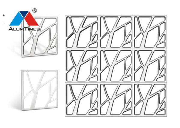 Buy cheap Sound Dampening Clip In Metal Ceiling Tiles Square Shape For Office Building from wholesalers