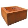 Buy cheap Rusty Square Corten Steel Water Feature For Home Garden Decoration from wholesalers