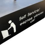 Simple LED Advertising Light Box Square Light Box For Outdoor Advertising