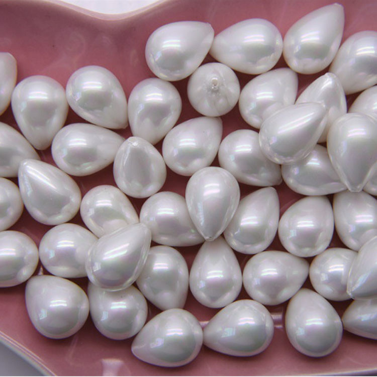 Wholesale High Quality DIY Handmade 13mmx18mm Drop Shap Shell Pearl Loose Beads