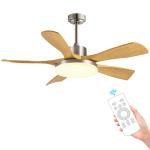 Best Seller 56-Inch Modern Ceiling Fan Light Black/White ABS Blades Remote