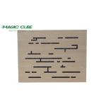 Wood Veneer Micro Perforated Acoustic Panels 12mm Thickness For Full Frequency