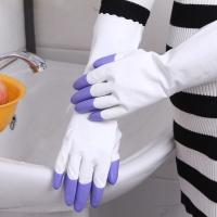 Buy cheap Long Cuff PVC Hand Gloves Washed And Reused High Temperature Resistant product