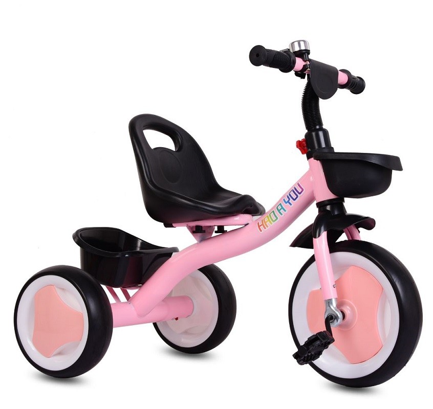 Coaster Brake 3 Wheel Child Tricycle With Plastic Seat And Magnesium Alloy Frame