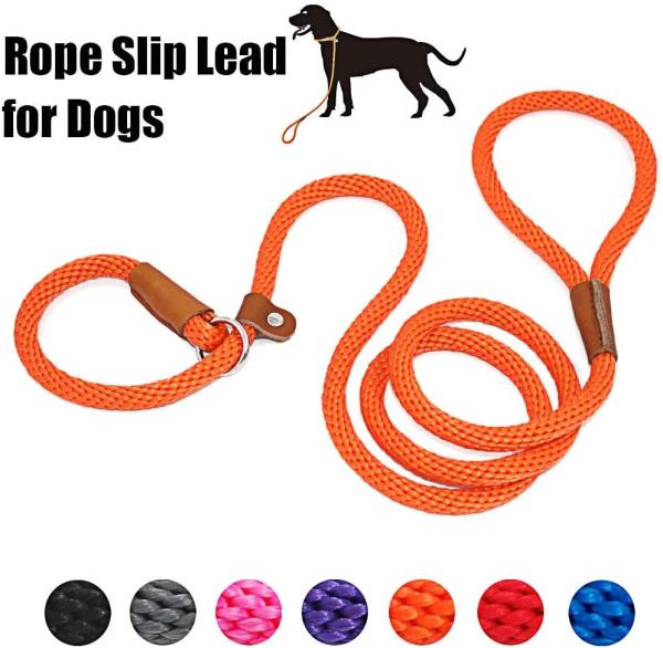 Buy cheap Slip Braided Rope Heavy Duty Dog Leash No Pull Training Lead Nylon Material from wholesalers