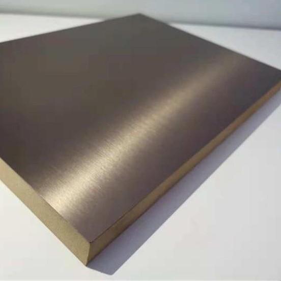 Buy cheap 1220x2440mm Eco Friendly Metal Brushed PET Laminated MDF Panels from wholesalers