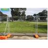 Buy cheap Iron Metal 2.1*2.4m Welded Temp Construction Fence from wholesalers