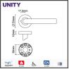 Buy cheap Stainless Steel Fire Door Lever Handle EN1906 and EN1634 Satin Finish from wholesalers