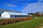 30x60m White PVC Cover Warehouse Storage Tent , Large Industrial Tents With ABS