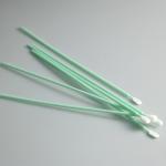 China Supplier Extra Long Handle Cleanroom Lint Free Round Dacron Tip Polyester