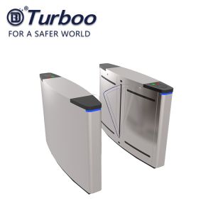 Building Entrance Access Control Turnstile Gate , Flap Barrier Turnstile Coin