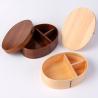 Buy cheap Japanese Bento Box with Divider Wooden Bento Lunch Box for Picnicking Office Hiking Camping from wholesalers
