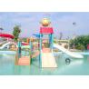 Buy cheap Kids Amusement Park Water Playground / Fiberglass Interactive Water House Toys from wholesalers