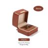 Buy cheap Brown PU Leather Jewelry Packaging box Elegant Jewelry Storage Gift Box from wholesalers