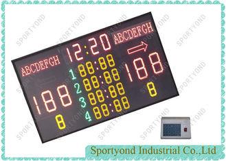 Buy cheap Large Digital Electronic Basketball Scoreboard Red / Yellow / Green , 2m X 1m from wholesalers