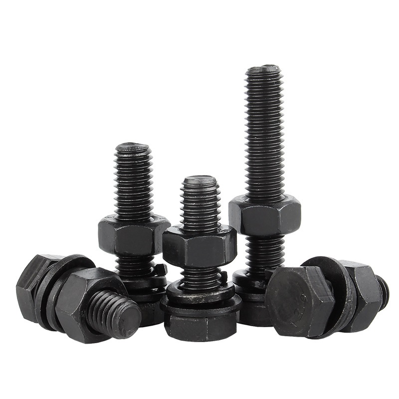 M6 M8 High Tensile DIN931 DIN933 Hex Head Bolt And Nut Grade 4.8 8.8 10.9 12.9 Steel